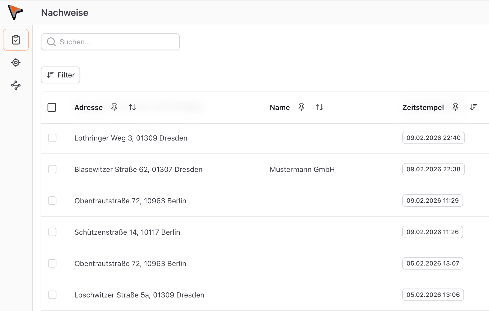 Kundenportal mit allen Nachweisen