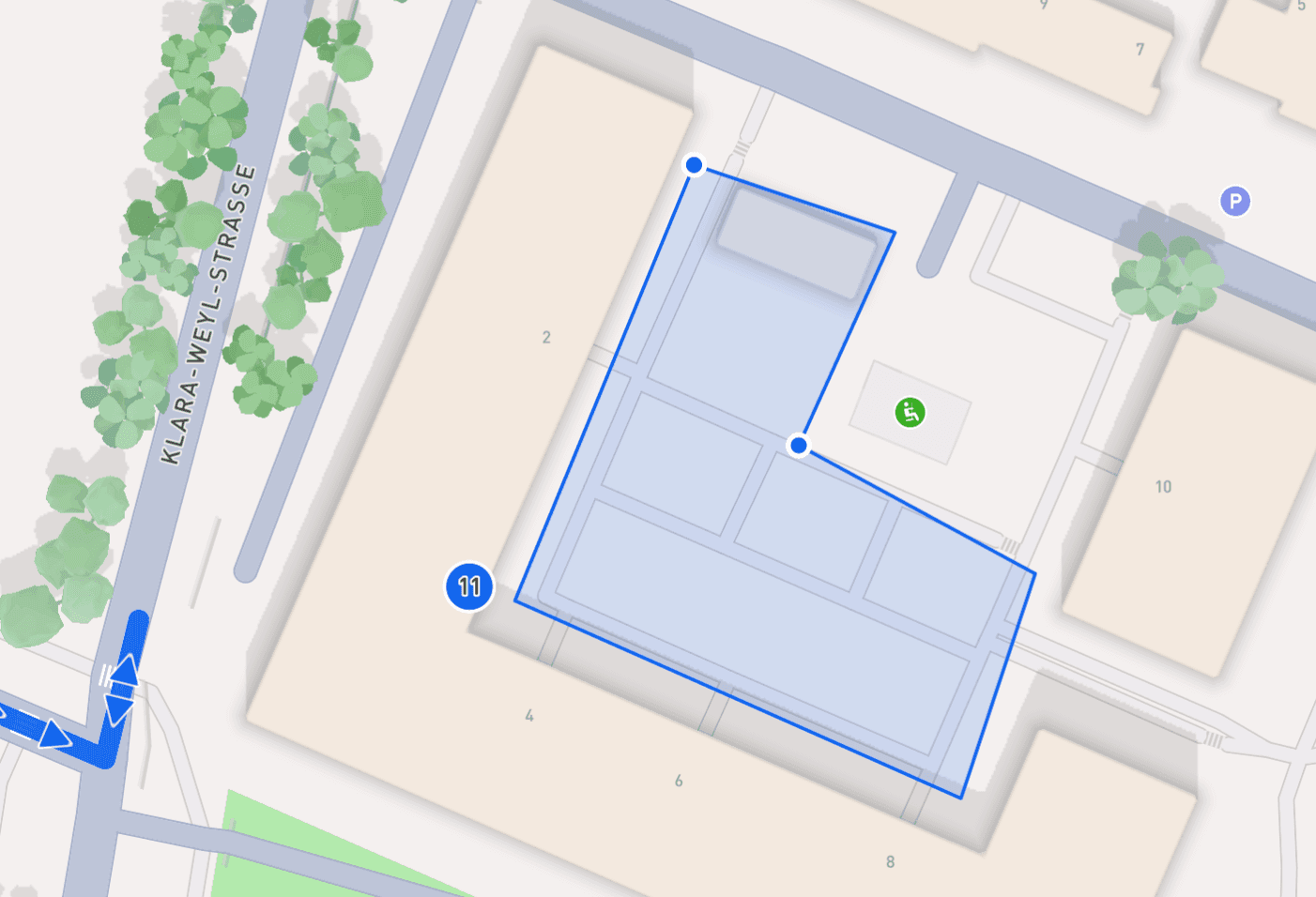 Flächen einzeichnen