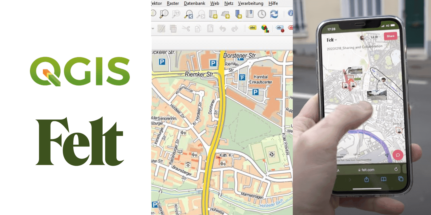 QGIS online mit Felt - Der einfachste Weg QGIS-Projekte zu teilen