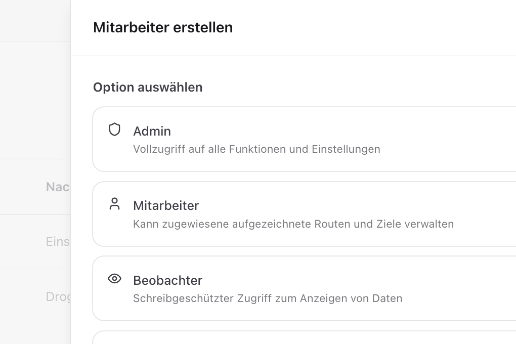 Mitarbeiter hinzufügen