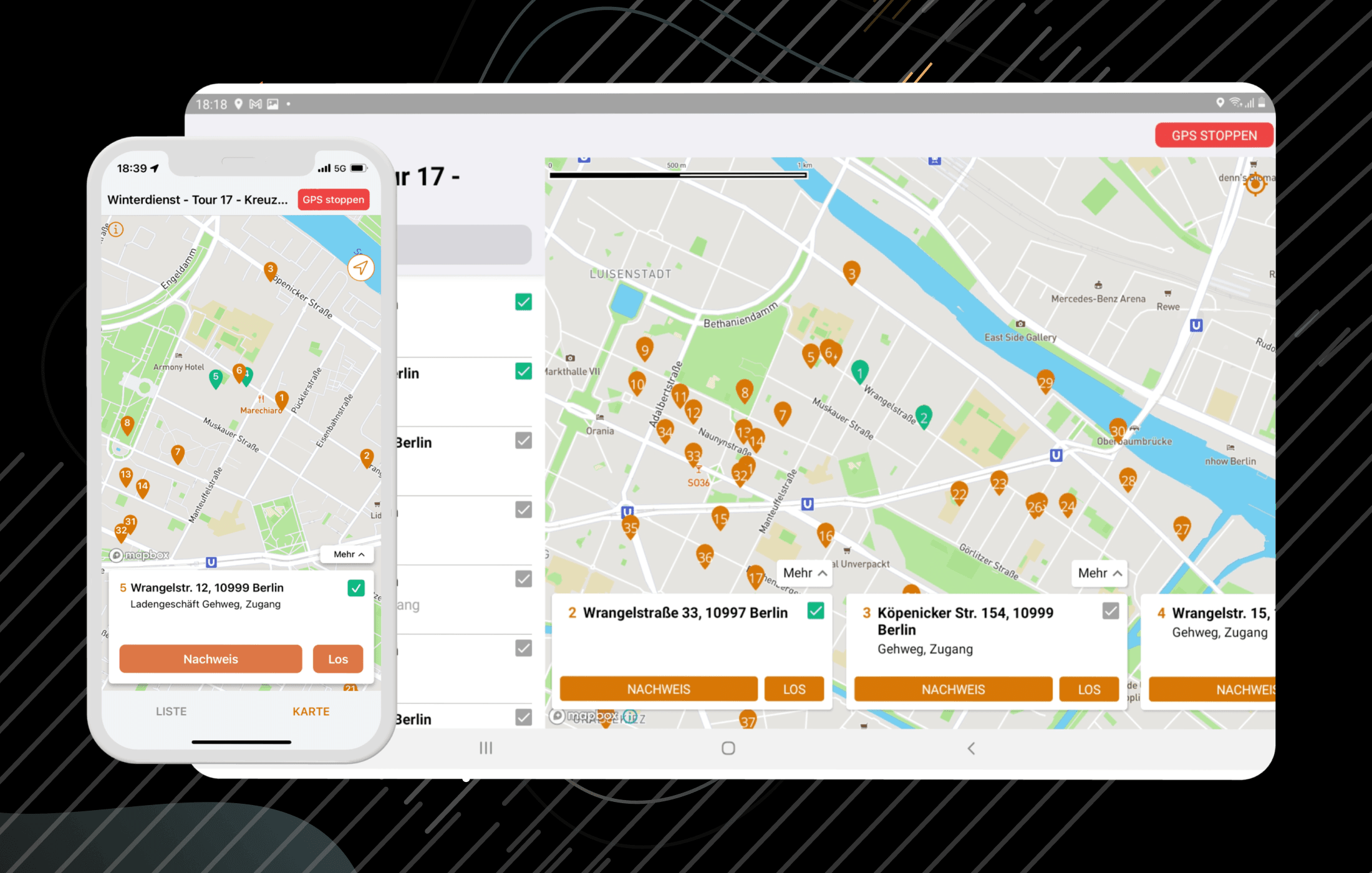 Neu: Die Tablet-App für Profis, die viele Touren fahren